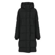 Canada Goose Svart Vadderad Quiltad Kappa Kvinna Black, Dam