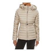 Calvin Klein Vadderad Midja Shocking Jacka Kvinnor Beige, Dam