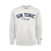 MC2 Saint Barth Bomull Gin Tonic Champ Sweatshirt Män White, Herr