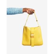 Bottega Veneta Vintage Pre-owned Laeder axelremsvskor Yellow, Dam