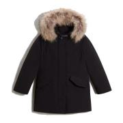 Woolrich Arktisk tvättbjörn parka med RDS-certifiering Black, Unisex