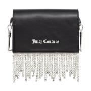 Juicy Couture Svart Axelväska med Strasshängen Black, Dam