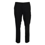 Dolce & Gabbana Elegant Slim Fit Dress Pants Black, Herr