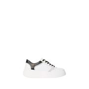 Twinset Plattformsneakers i Läder White, Dam