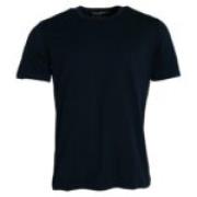 Dolce & Gabbana Marinblå Bomull T-shirt med Rund Hals Blue, Herr