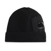 C.p. Company Merinoull hatt i svart Black, Unisex