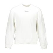 Calvin Klein Vit Herr Sweatshirt Långärmad Print White, Herr