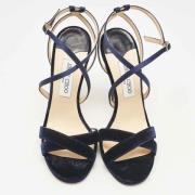 Jimmy Choo Pre-owned Pre-owned Satin sandaler Black, Dam