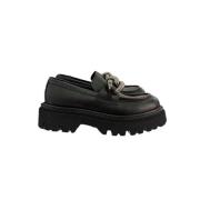 Casadei Mocini Pelle Loafers för Kvinnor Black, Dam