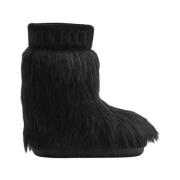 Moon Boot Faux Fur Yeti Mid Stövlar Black, Dam