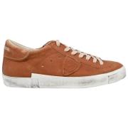 Philippe Model Låg Topp Sneakers i Cognac Brown, Herr