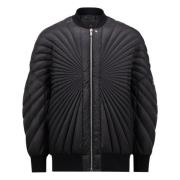 Moncler Svarta Ribbstickade Rockar Dragkedja Black, Dam