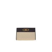 Carolina Herrera Guld Initialer Insignia Clutch Multicolor, Dam