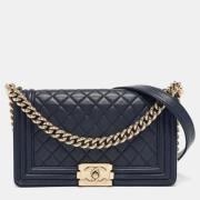 Chanel Vintage Pre-owned Laeder chanel-vskor Blue, Dam