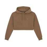 Dickies Oakport Cropped Hoodie Brown, Dam