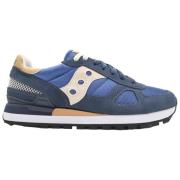 Saucony Navy/Tan Shadow Original Sneakers Blue, Herr