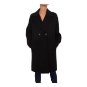 Marella Stilfull Cappotto Kappa Black, Dam