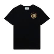 Casablanca Svart Logotyptryck Bomull T-shirt Black, Herr