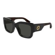 Gucci Stiliga solglasögon för vardagsbruk Black, Unisex