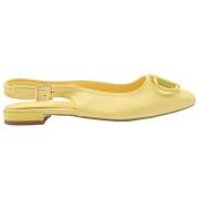 Laura Biagiotti Citron Kalv Sandaler Yellow, Dam