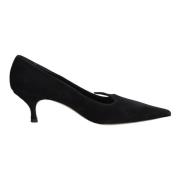 Casadei Med Klack Svart Black, Dam