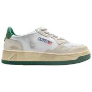 Autry Vintage Låga Sneakers Vit/Grön White, Dam