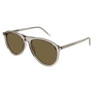 Saint Laurent Elegant Läder Axelväska Green, Unisex