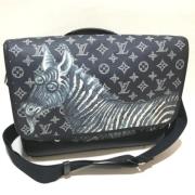 Louis Vuitton Vintage Pre-owned Tyg louis-vuitton-vskor Black, Dam