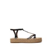 Ralph Lauren Payton Espadrilles Sandaler Black, Dam