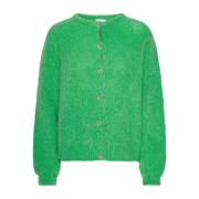 American Dreams Mjuk Alpacka Cardigan Ljusgrön Green, Dam