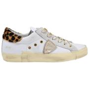 Philippe Model Leopardmönstrade Låga Sneakers Multicolor, Dam