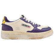 Autry Vintage Låg Topp Sneakers Capsule Kollektion Purple, Herr