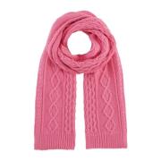 American Dreams Rosa Bomullsscarf Tillverkad i Italien Pink, Dam