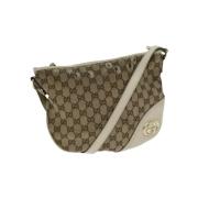 Gucci Vintage Pre-owned Canvas gucci-vskor Beige, Dam