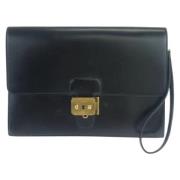 Hermès Vintage Pre-owned Laeder kuvertvskor Black, Dam