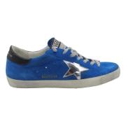 Golden Goose Superstar Blue Black Silver Sneakers Blue, Dam