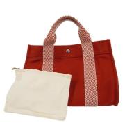 Hermès Vintage Pre-owned Canvas axelremsvskor Red, Dam