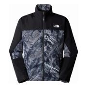 The North Face Svart 3D-tryckt Ståkragejacka Black, Herr