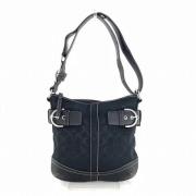 Coach Pre-owned Pre-owned Canvas axelremsvskor Black, Dam