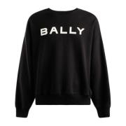 Bally Logo Sweatshirt Black, Herr