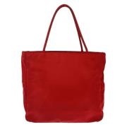 Prada Vintage Pre-owned Canvas prada-vskor Red, Dam