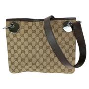 Gucci Vintage Pre-owned Canvas gucci-vskor Brown, Dam