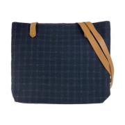 Hermès Vintage Pre-owned Canvas crossbodyvskor Blue, Dam