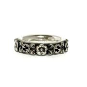 Gucci Vintage Pre-owned Silver ringar Black, Dam