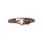 Salvatore Ferragamo Vävt armband Brown, Herr