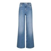 Isabel Marant Blå Lemony Wide Leg Jeans Blue, Dam