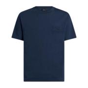 Etro Pegasus Broderad Navy Blue T-shirt Blue, Herr