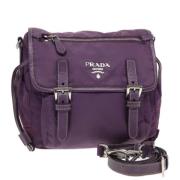 Prada Vintage Pre-owned Nylon prada-vskor Purple, Dam