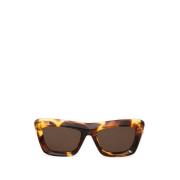 Bottega Veneta Brun Acetat Solglasögon Brown, Dam