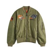 Maharishi Dualithi Panther Flygjacka Oliv Green, Herr